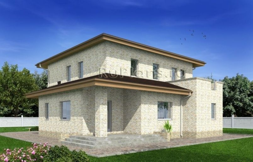 Проект кирпичного дома №497 на заказ