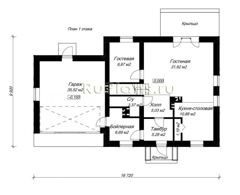 Проект каркасного дома в стиле фахверк №499 на заказ