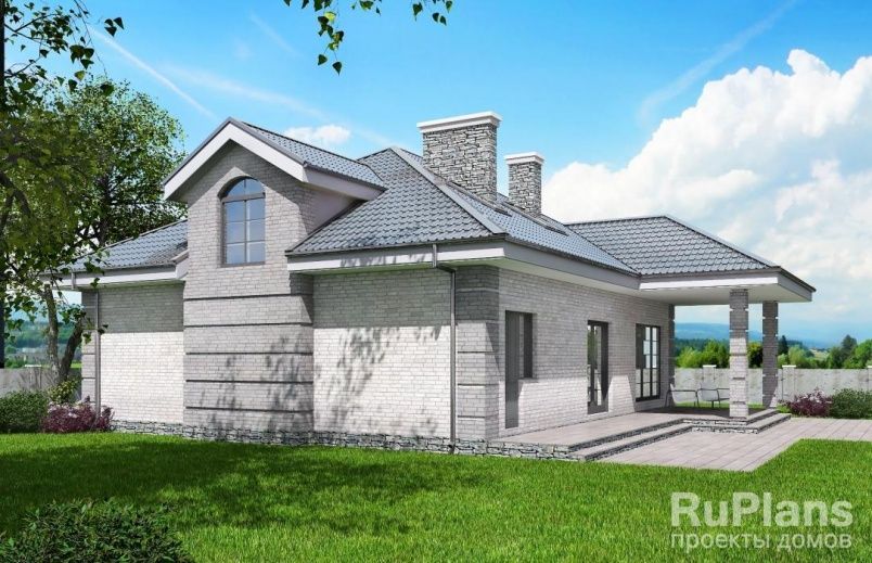 Проект кирпичного дома №491 на заказ