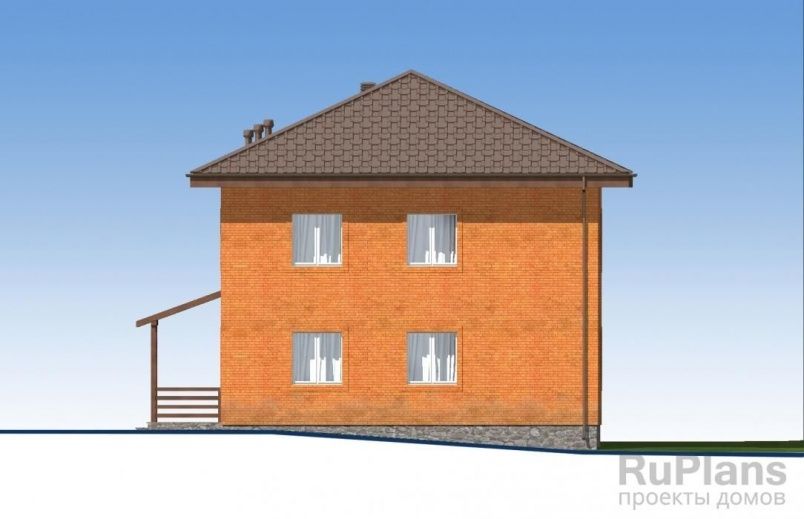 Проект кирпичного дома №528 на заказ