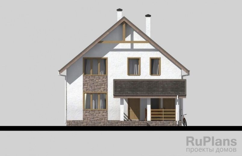 Проект блочного дома №384 на заказ