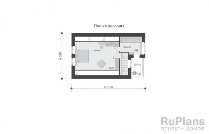 Проект кирпичного дома №498 на заказ