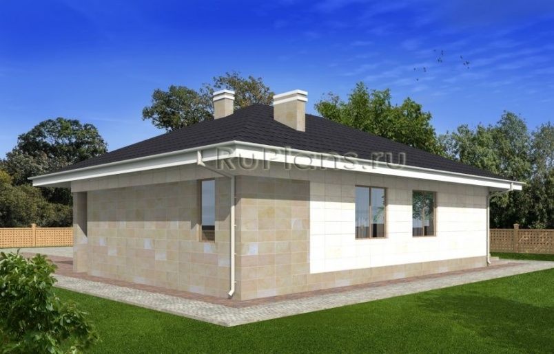 Проект блочного дома №496 на заказ