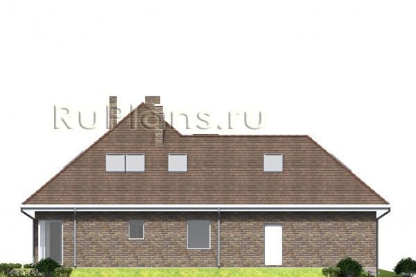 Проект кирпичного дома №788 на заказ