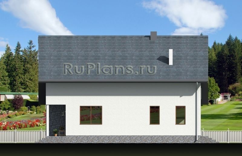 Проект каркасного дома №396 на заказ