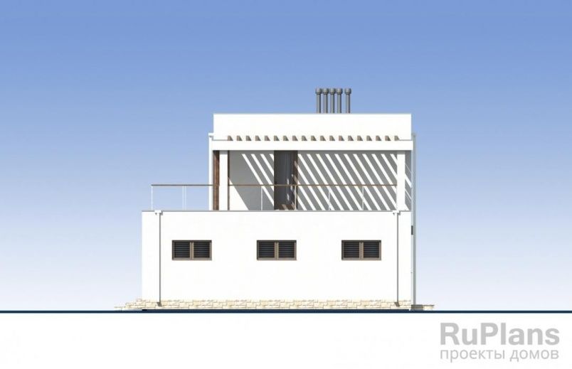 Проект блочного дома №521 на заказ