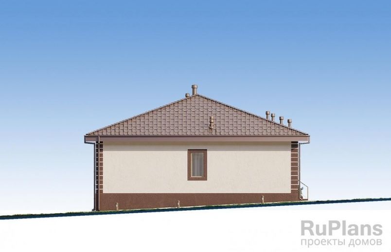 Проект блочного дома №616 на заказ