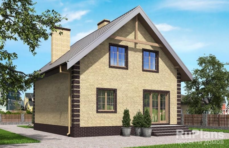 Проект кирпичного дома №595 на заказ