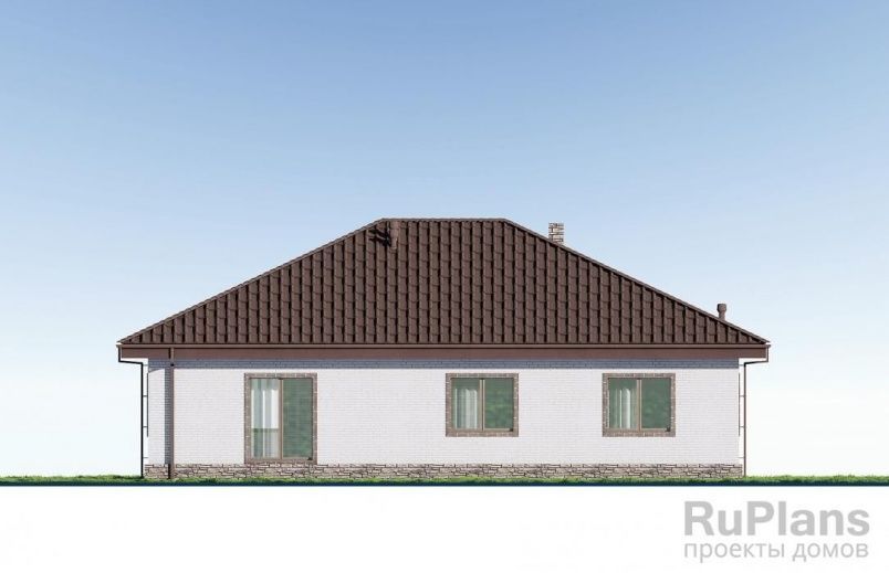 Проект кирпичного дома №599 на заказ