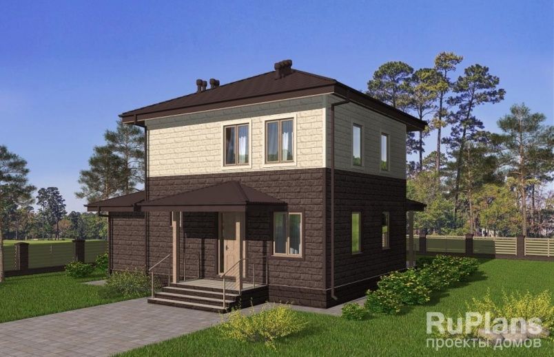 Проект каркасного дома №830 на заказ