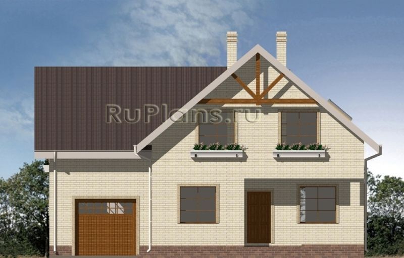 Проект кирпичного дома №334 на заказ