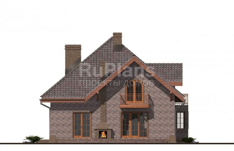 Проект кирпичного дома №482 на заказ