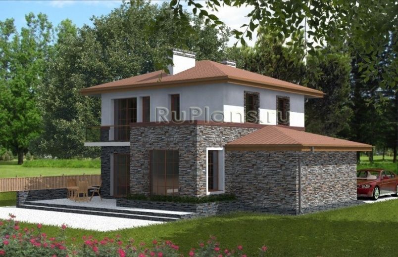 Проект блочного дома №383 на заказ