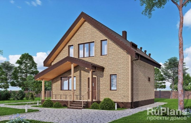 Проект каркасного дома №968 на заказ