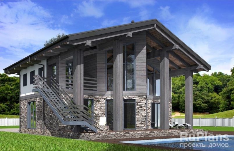 Проект блочного дома №89 на заказ