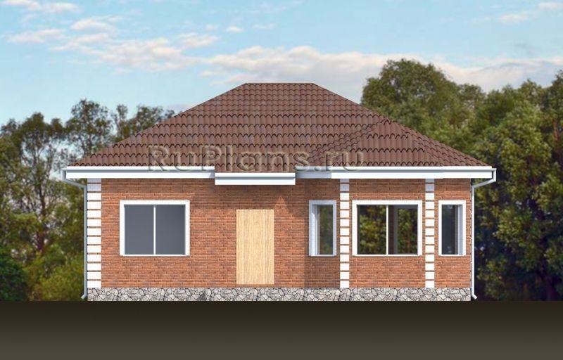 Проект кирпичного дома №382 на заказ