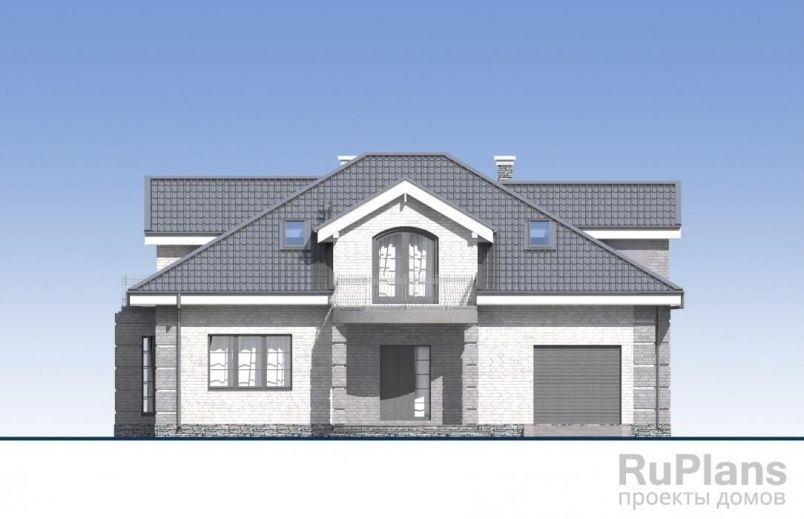 Проект кирпичного дома №491 на заказ