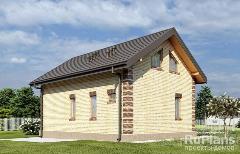 Проект кирпичного дома №498 на заказ