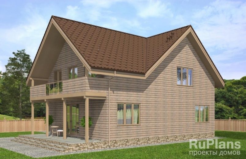 Проект каркасного дома №205 на заказ