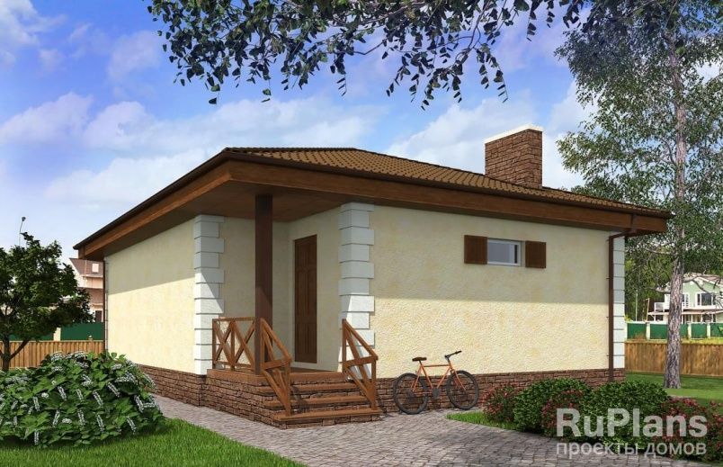 Проект блочного дома №945 на заказ