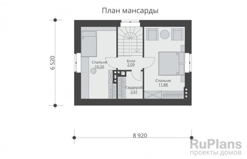 Проект блочного дома №248 на заказ
