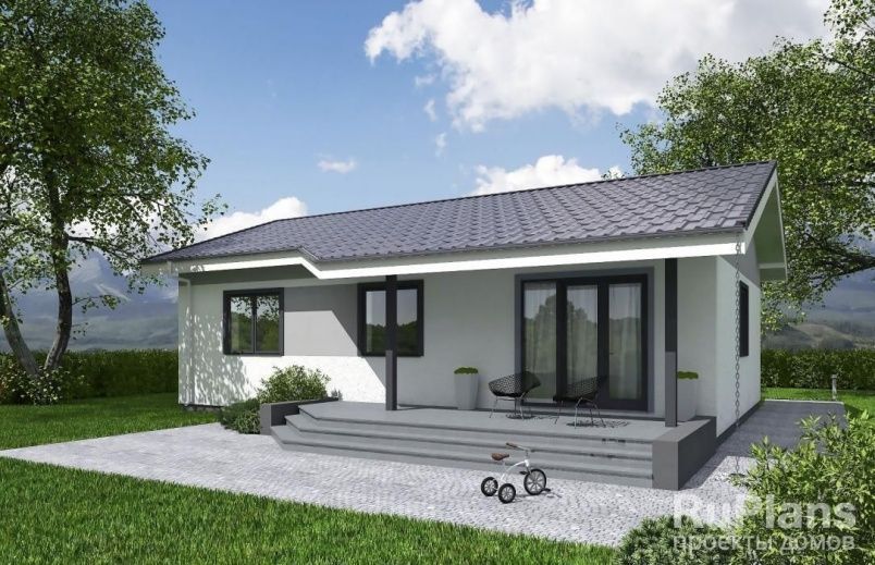 Проект блочного дома №637 на заказ