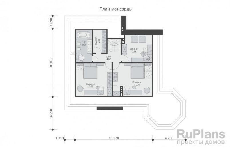 Проект кирпичного дома №559 на заказ