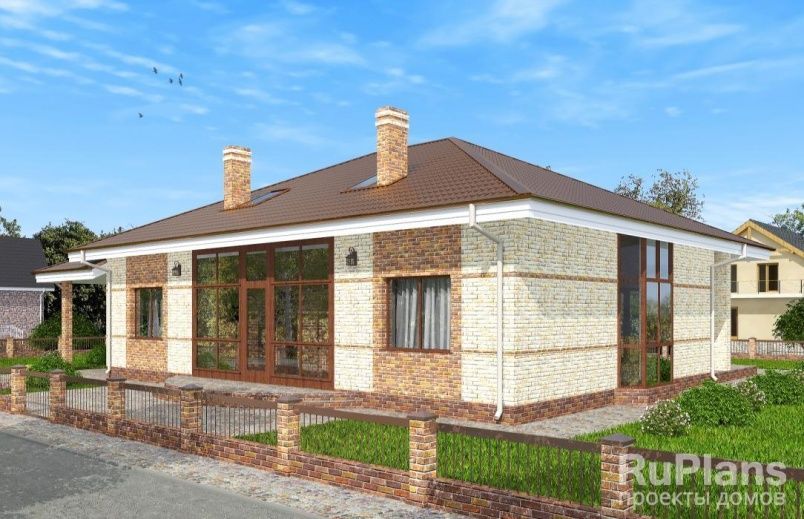 Проект кирпичного дома №333 на заказ