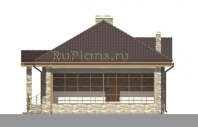 Проект кирпичного дома №492 на заказ