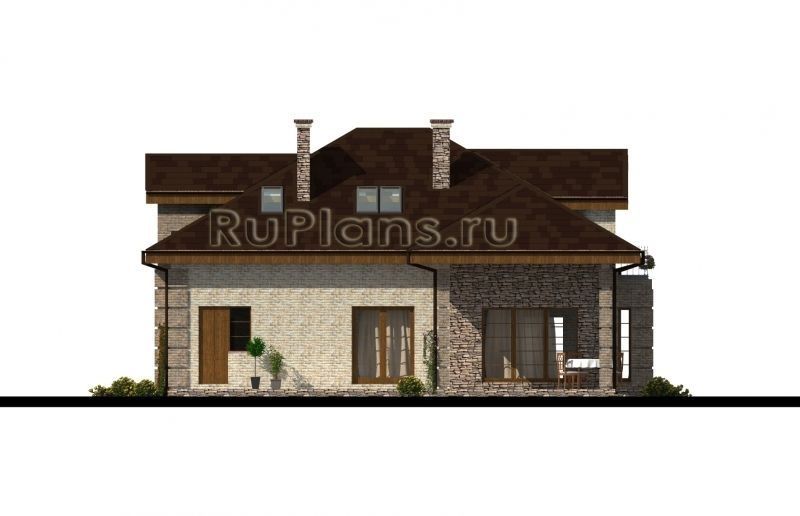 Проект кирпичного дома №505 на заказ