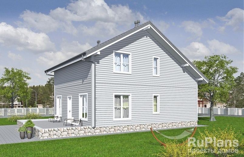 Проект каркасного дома №807 на заказ