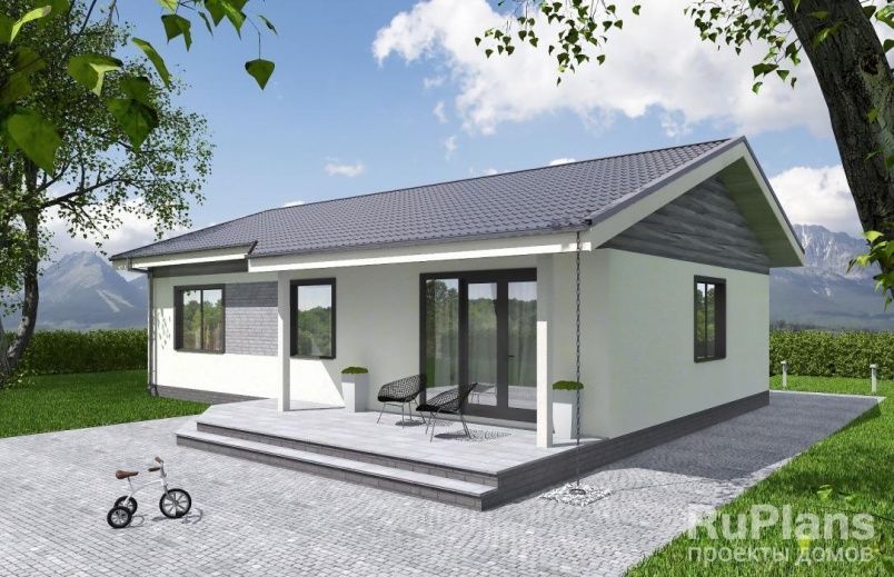 Проект каркасного дома №334 на заказ