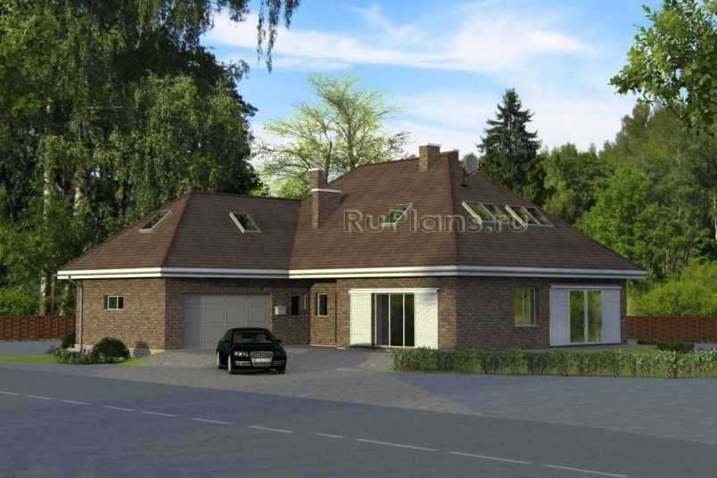 Проект кирпичного дома №788 на заказ