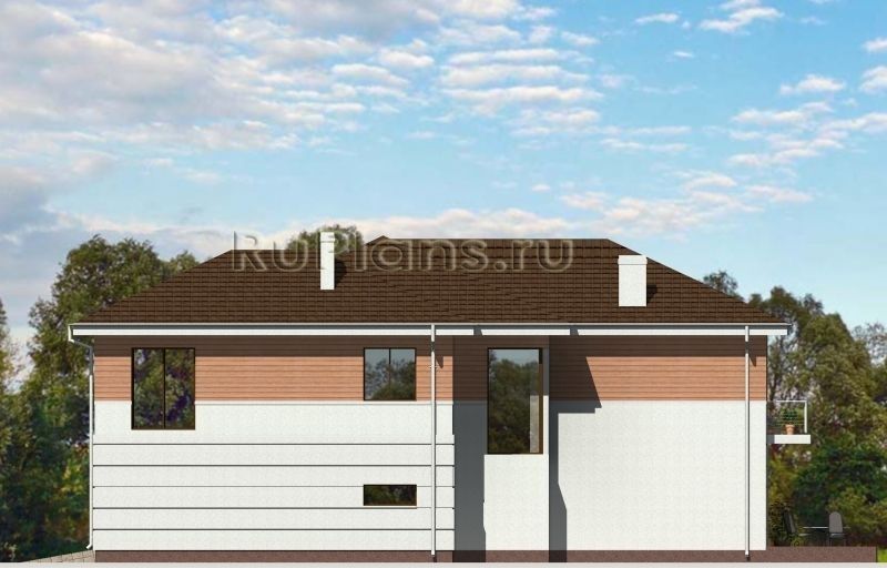 Проект кирпичного дома №568 на заказ