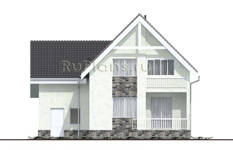 Проект каркасного дома №881 на заказ