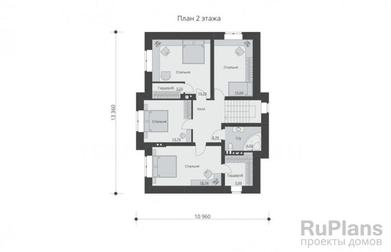 Проект блочного дома №425 на заказ