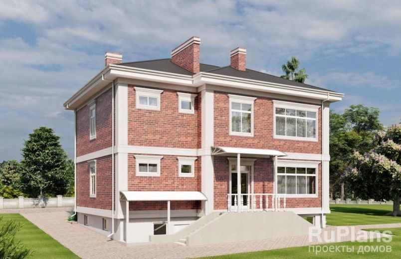 Проект кирпичного дома №502 на заказ