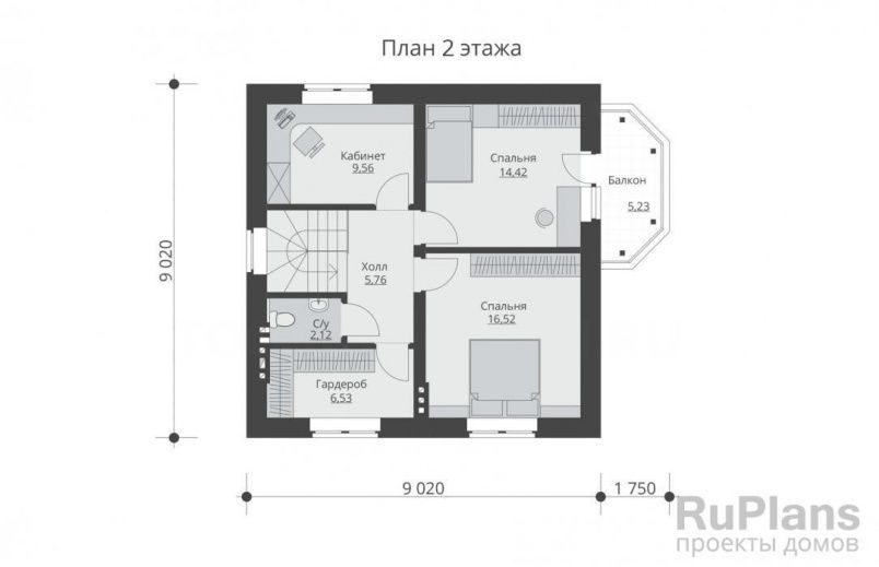 Проект блочного дома №327 на заказ