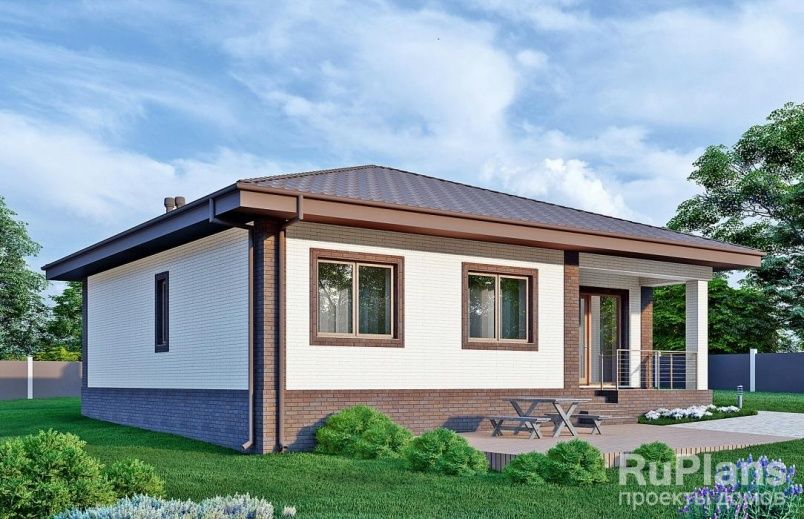 Проект блочного дома №929 на заказ