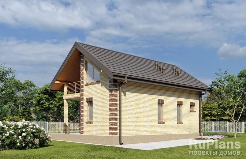 Проект кирпичного дома №498 на заказ