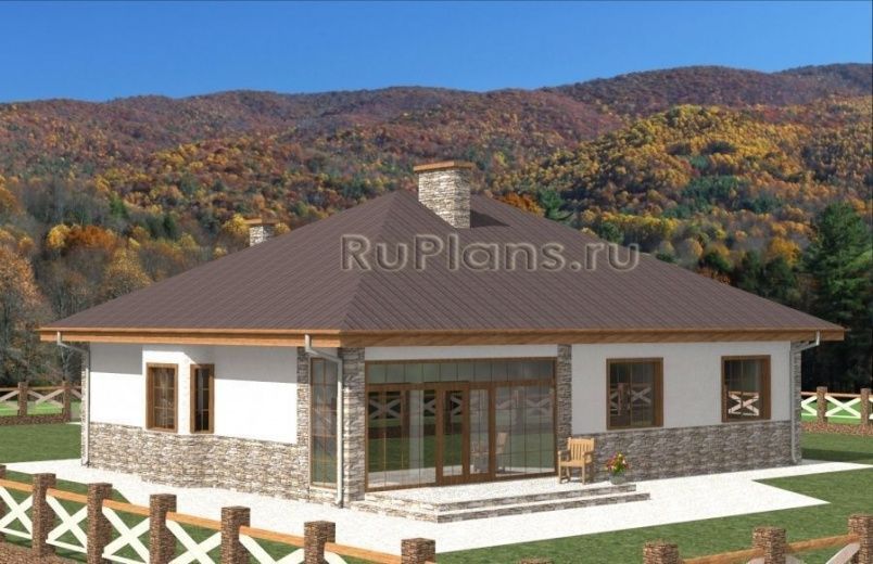 Проект блочного дома №21 на заказ