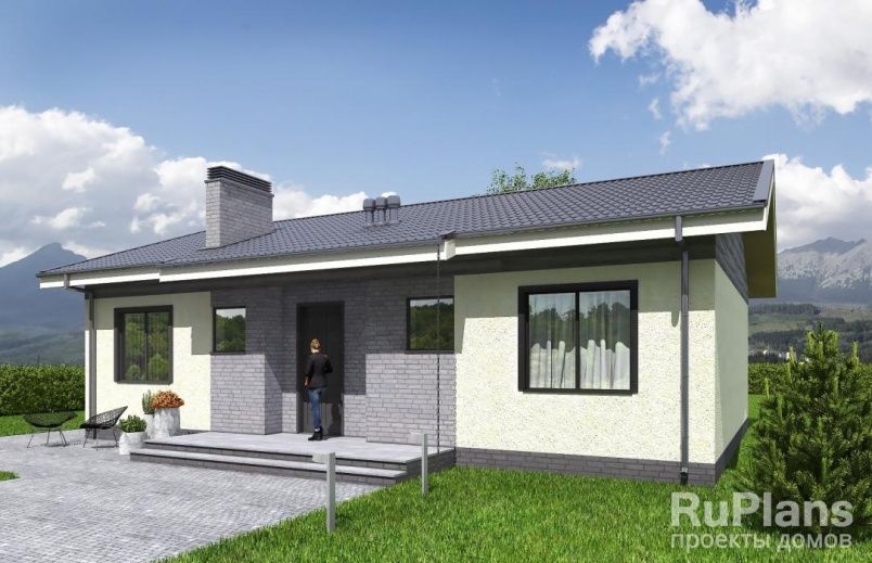 Проект каркасного дома №334 на заказ