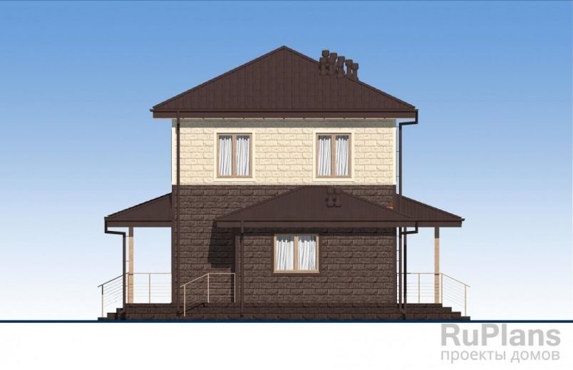 Проект каркасного дома №830 на заказ