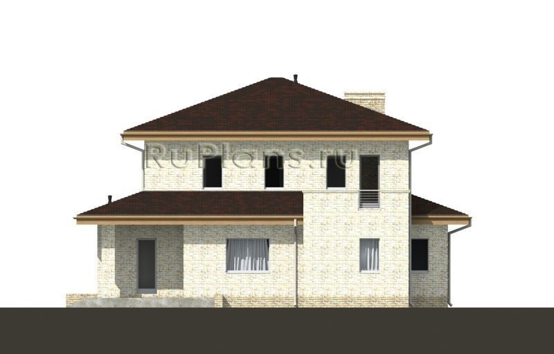 Проект кирпичного дома №497 на заказ