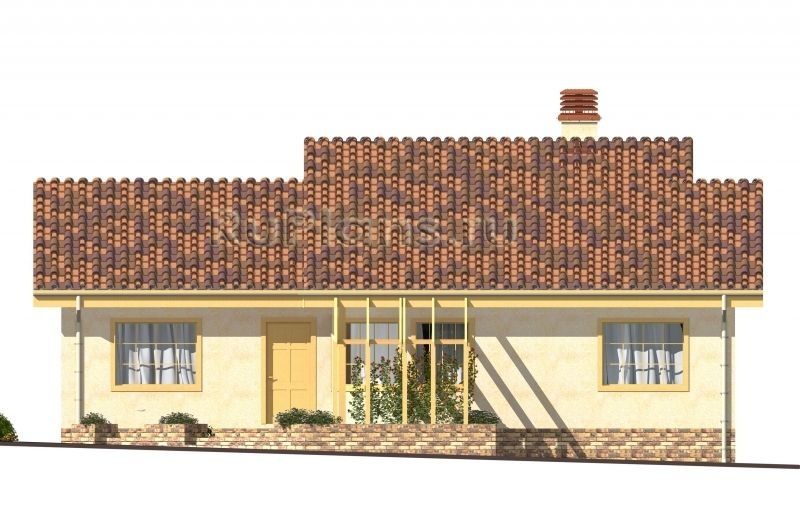 Проект блочного дома №886 на заказ