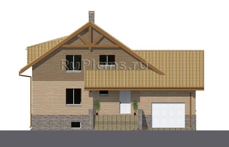 Проект кирпичного дома №508 на заказ