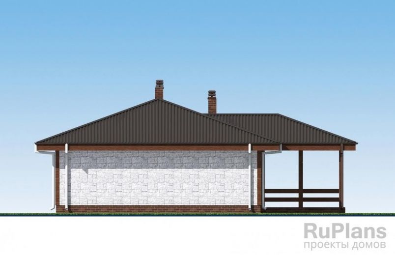 Проект блочного дома №566 на заказ