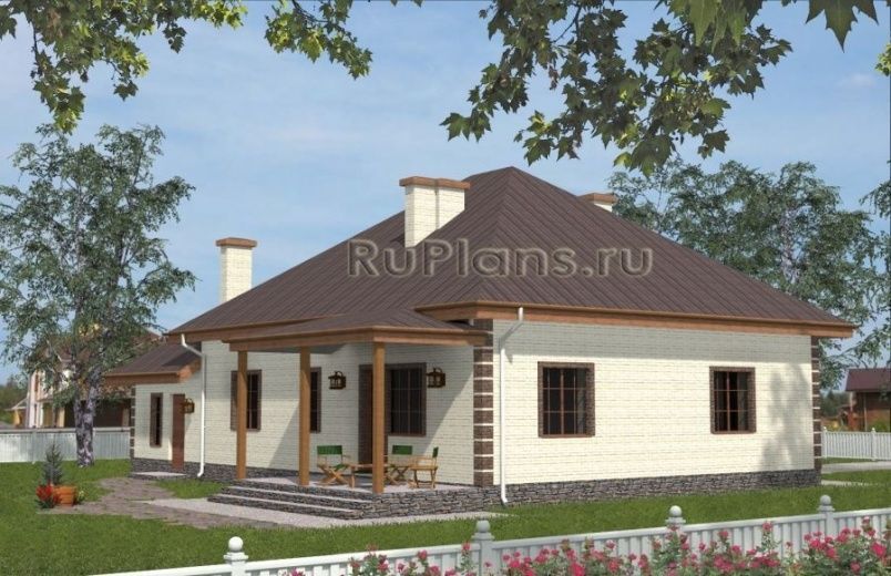 Проект кирпичного дома №383 на заказ