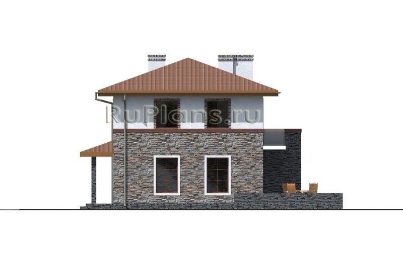 Проект блочного дома №383 на заказ