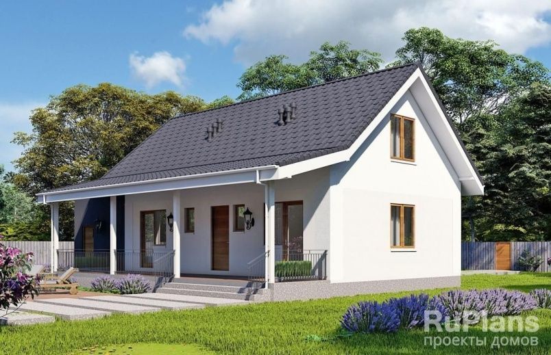 Проект каркасного дома №897 на заказ